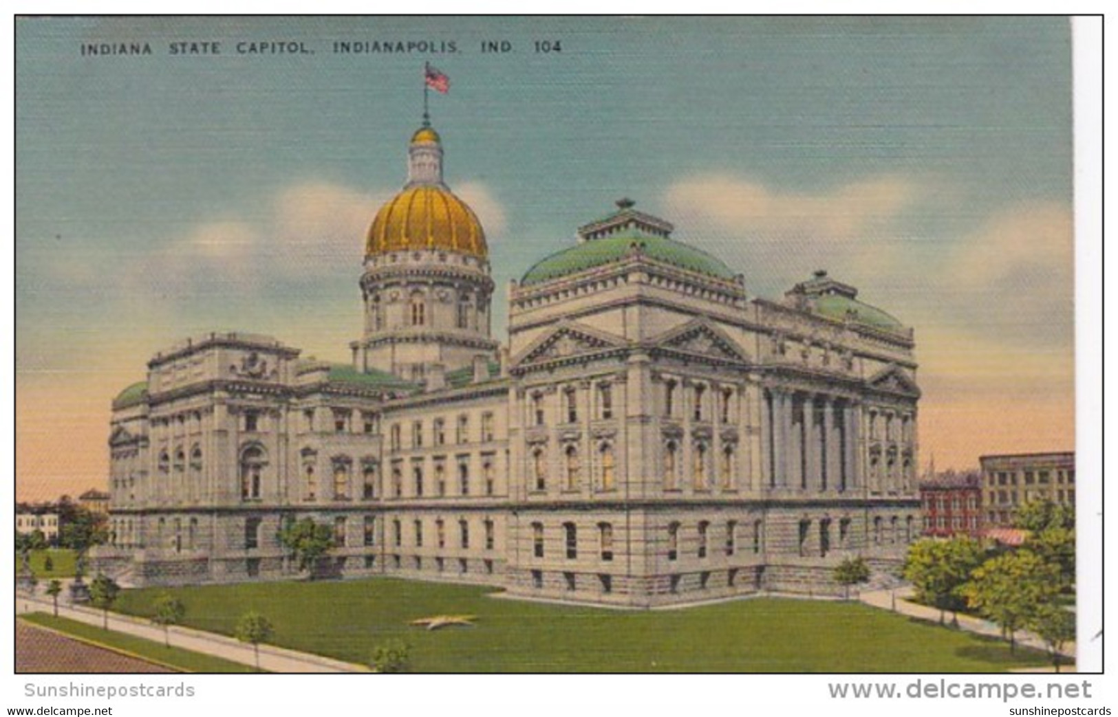 Indiana Indianapolis State Capitol Building 1956 - Indianapolis