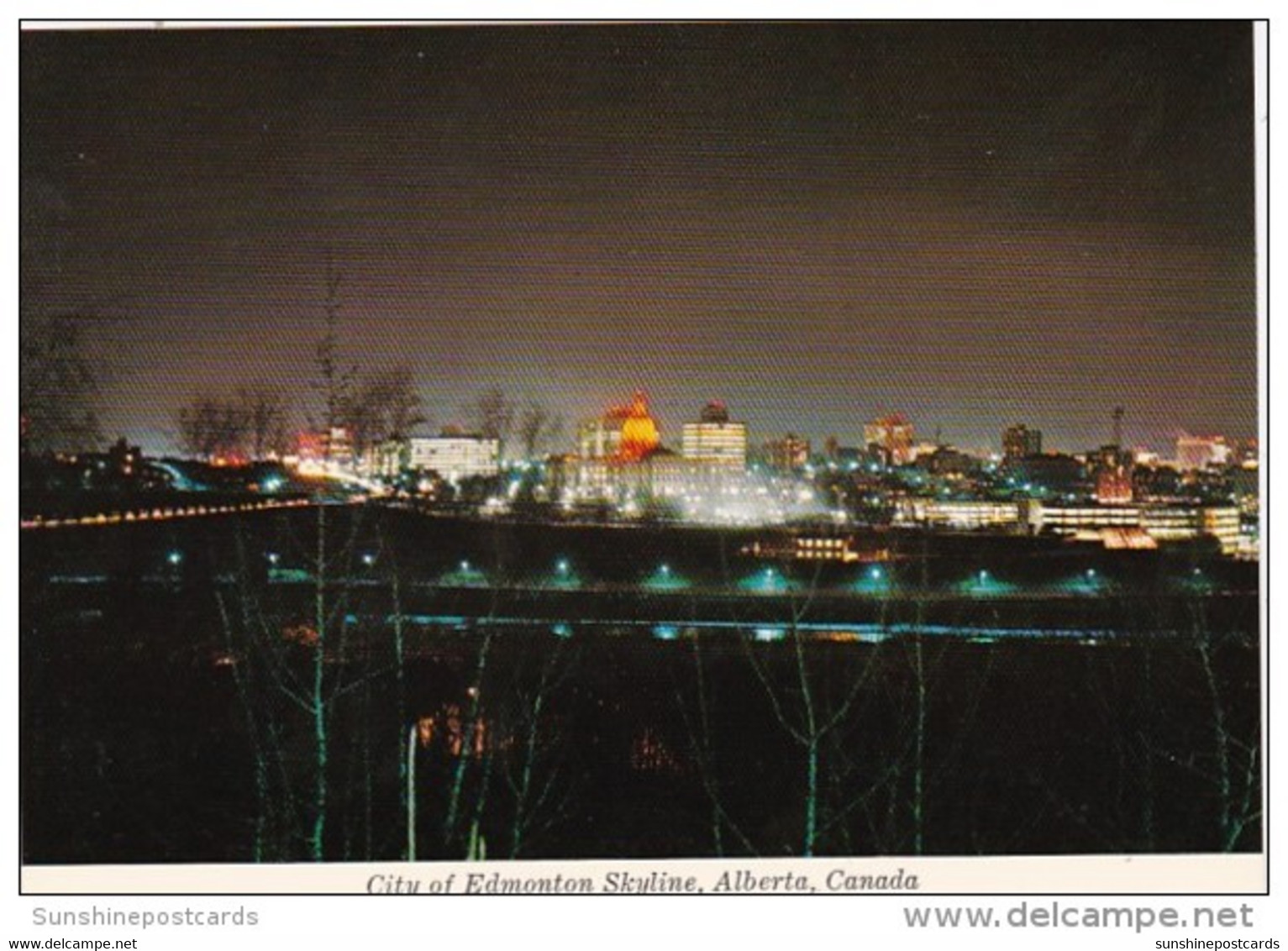 Canada Edmonton Skyline At Night - Edmonton