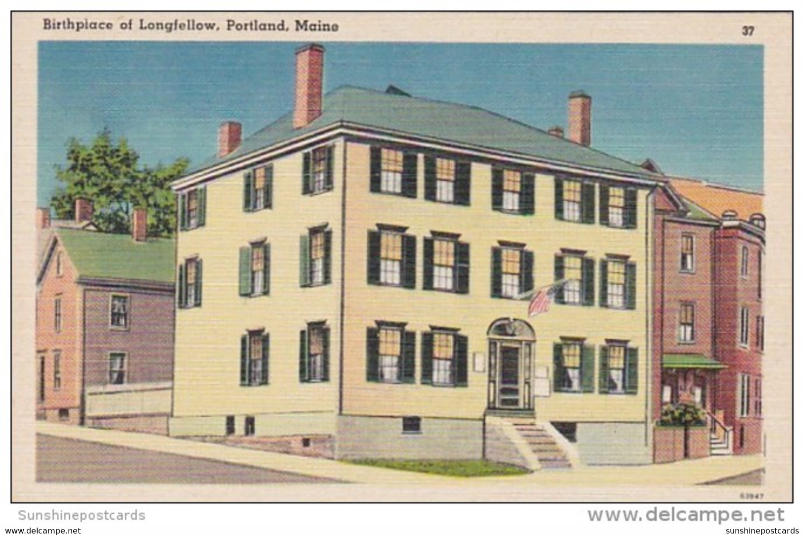 Maine Portland Birthplace Of Poet Longfellow - Portland
