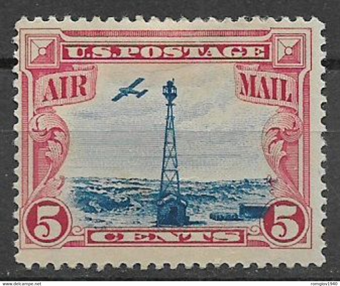 STATI UNITI 'AMERICA 1928 POSTA AEREA NUOVA TARIFFA POSTALE SASS. A11 MLH VF - 1b. 1918-1940 Unused