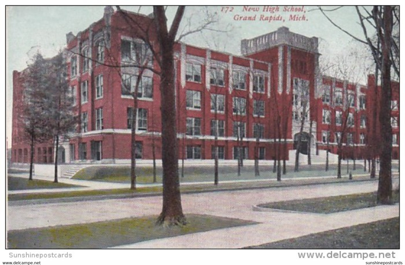 Michigan Grand Rapids New High School 1911 - Grand Rapids