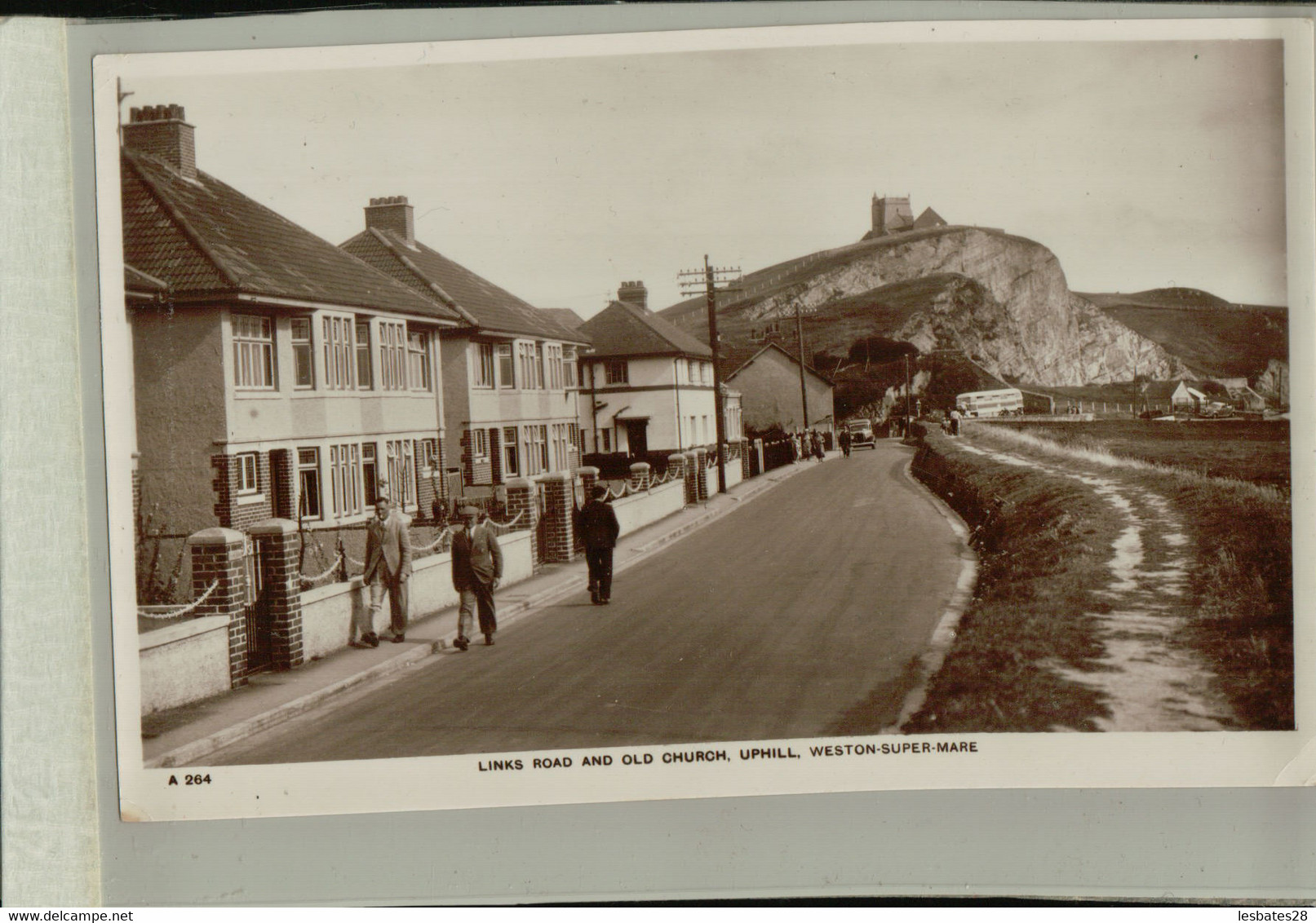 Links Road   And Old Church  Uphill   Weston Super Mare  (H. J. Series )(Mars 2022 196) - Weston-Super-Mare