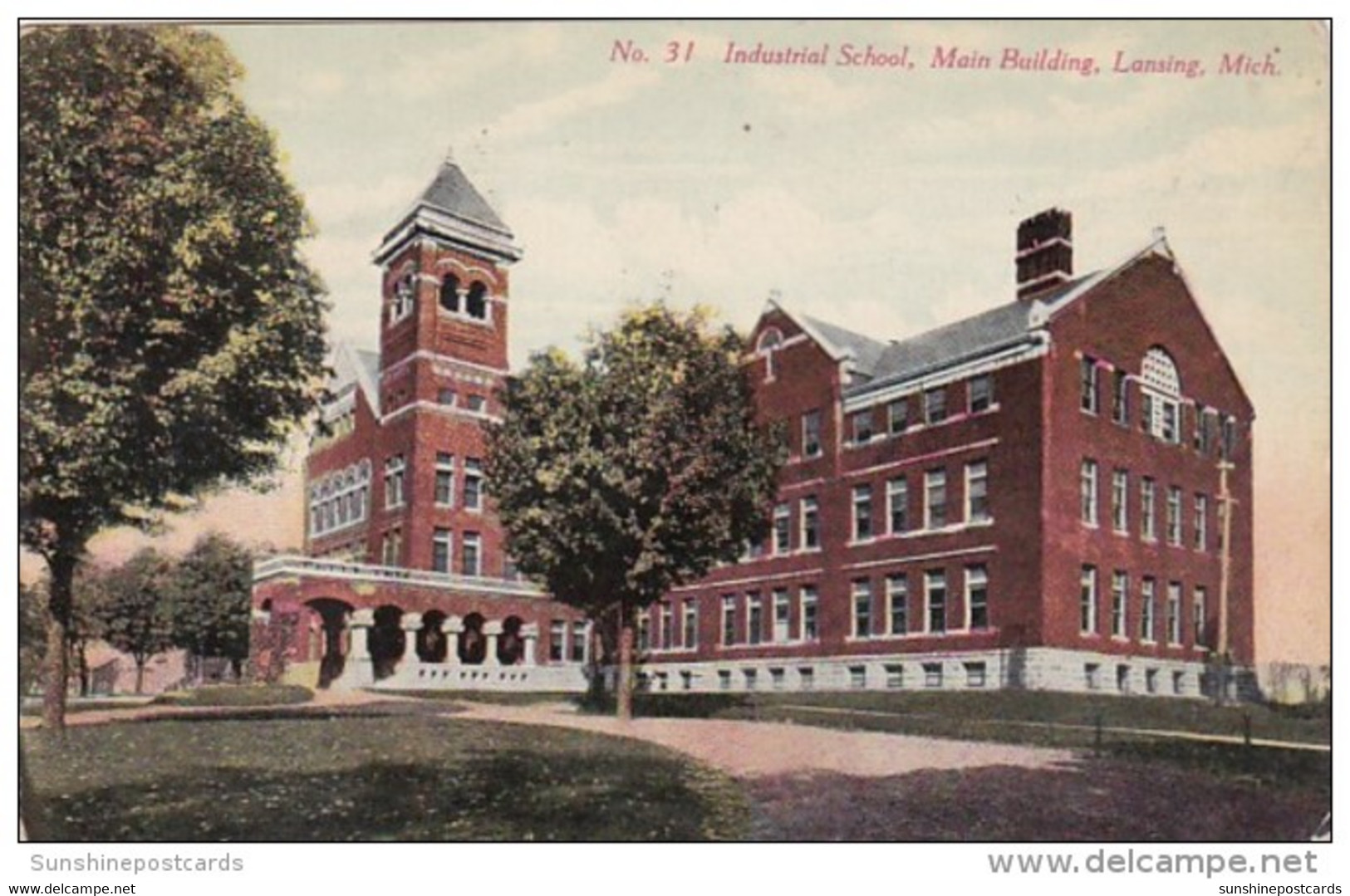 Michigan Lansing Main Building Indistrial School - Lansing