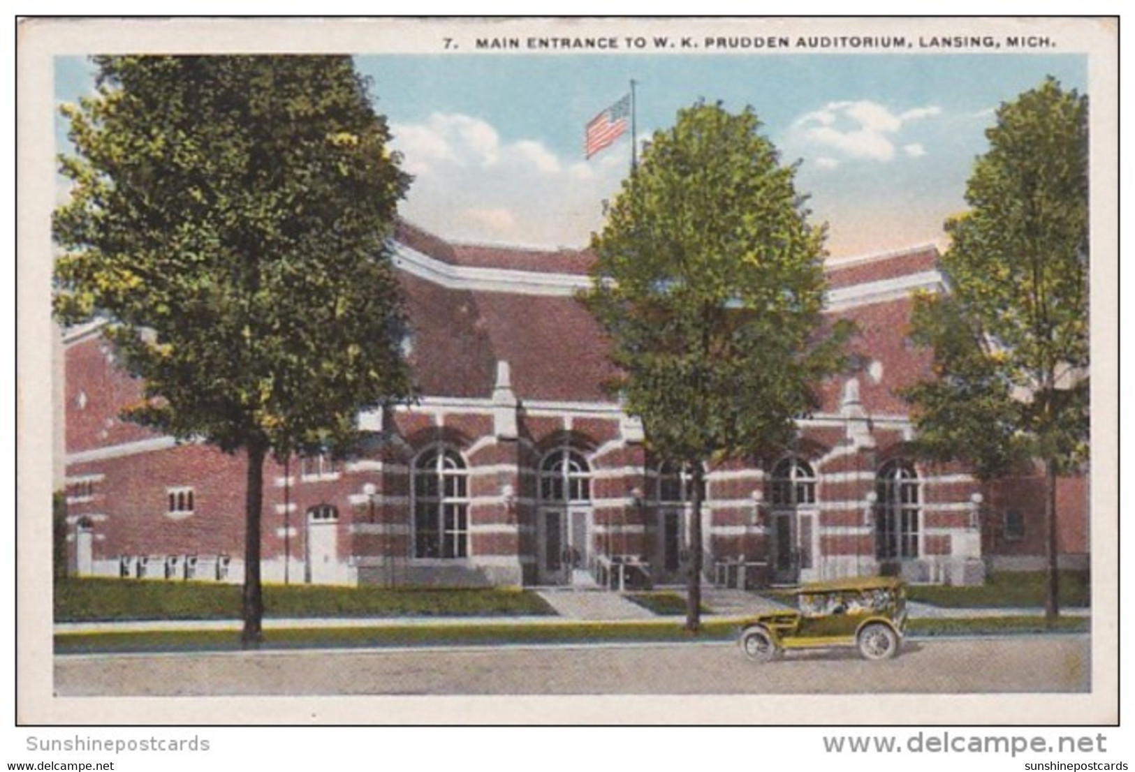 Michigan Lansing Main Entrance To W K Prudden Auditorium - Lansing