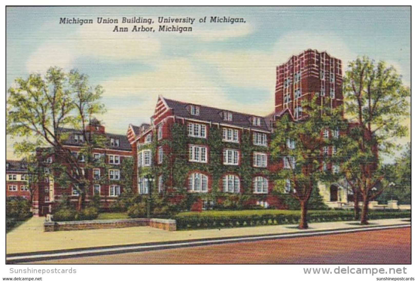 Michigan Ann Arbor Michigan Union Building University Of Michigan Curteich - Ann Arbor