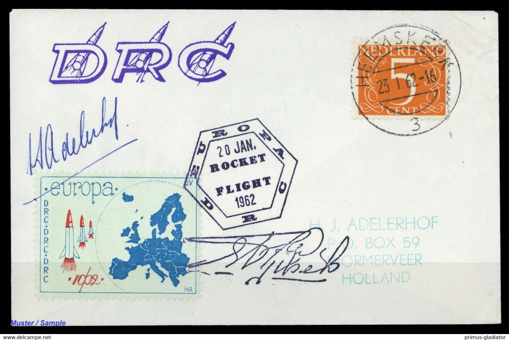 1962, Niederlande, EZ 88C1, Brief - Other & Unclassified