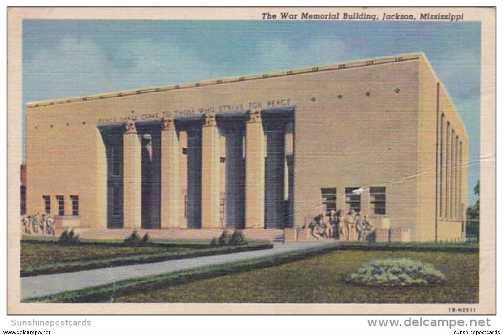 Mississippi Jackson The War Memorial Building Curteich - Jackson