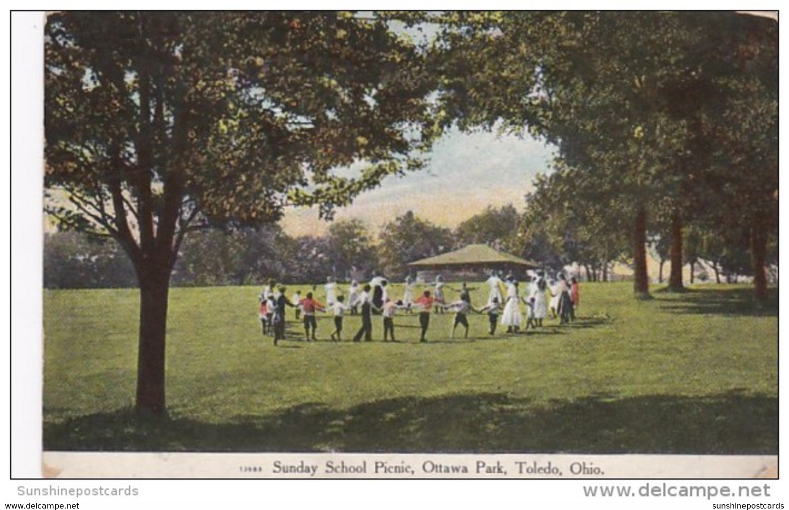 Ohio Toledo Sunday School Picnic In Ottawa Park 1914 - Toledo