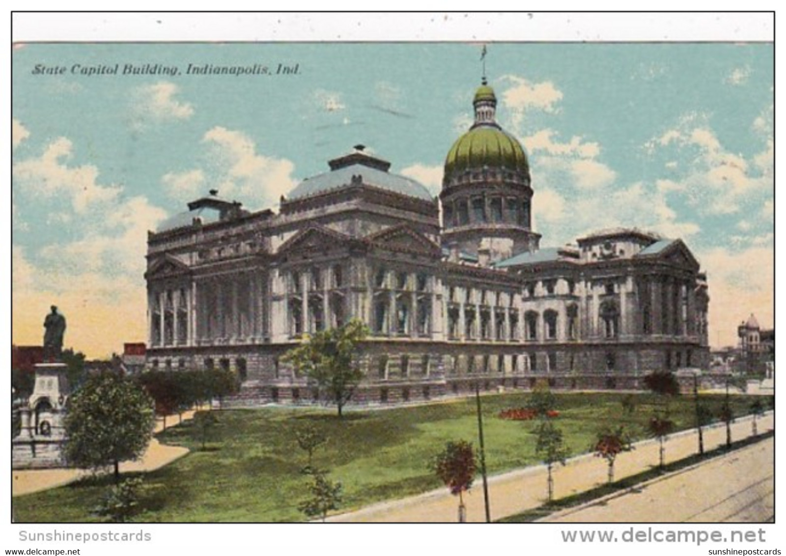 Indiana Indianapolis State Capitol Building 1910 - Indianapolis