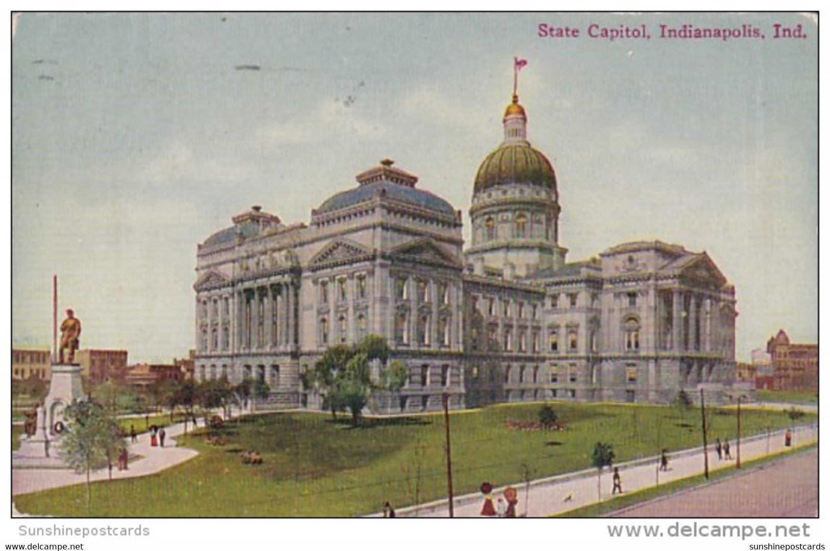 Indiana Indianapolis State Capitol Building 1911 - Indianapolis