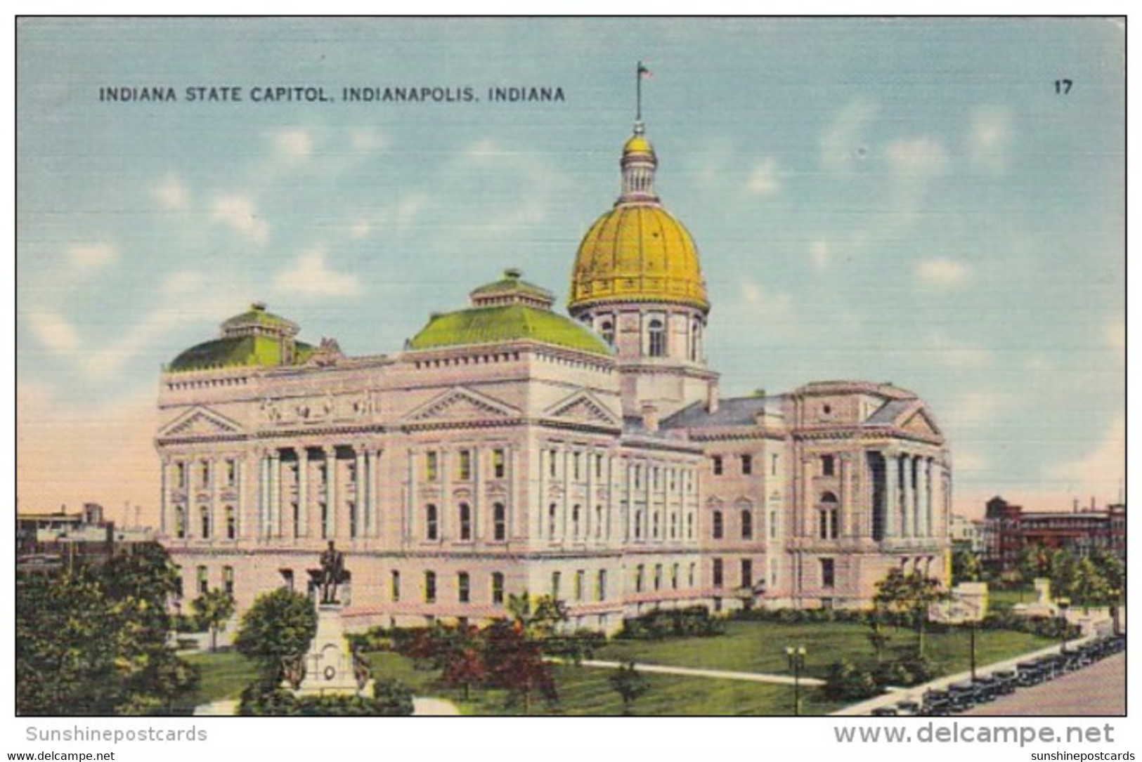 Indiana Indianapolis State Capitol Building 1941 - Indianapolis