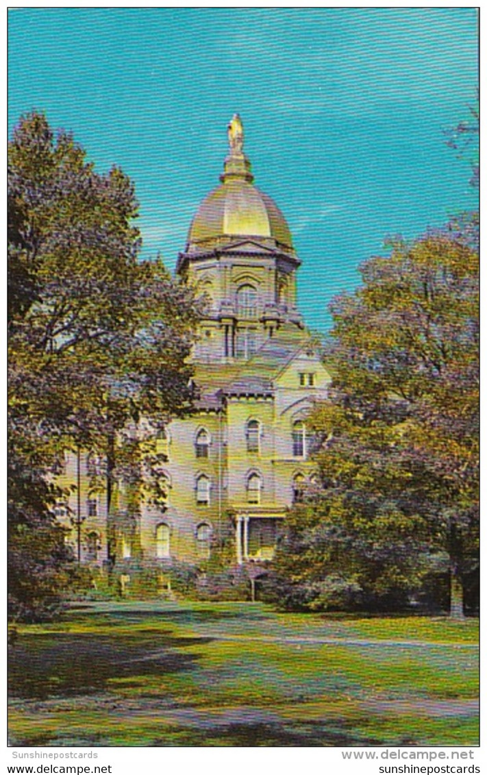 Indiana South Bend Golden Dome Of Administration Building Notre Dame - South Bend