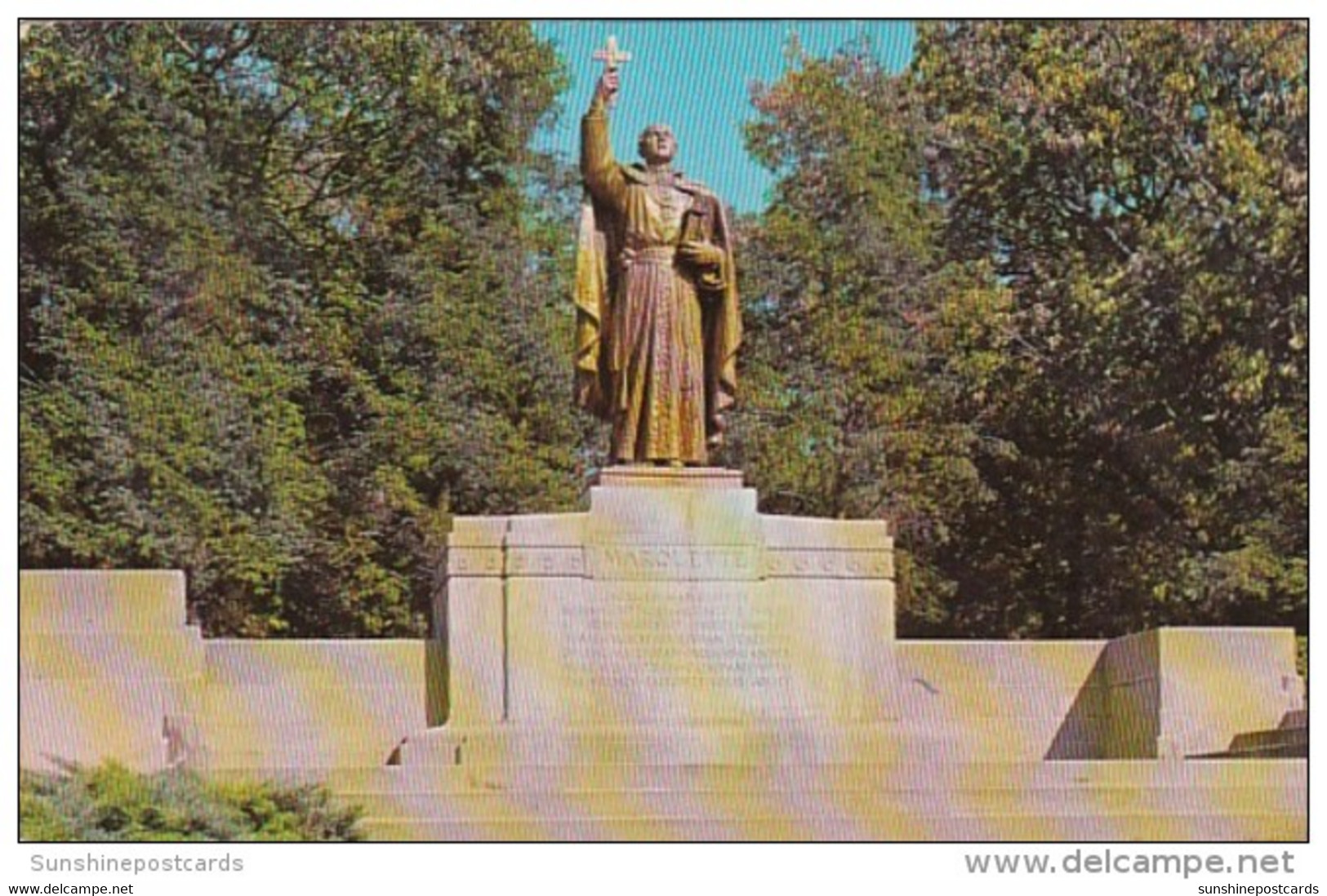 Indiana Gary Jacques Marquette Statue Marquette Park - Gary