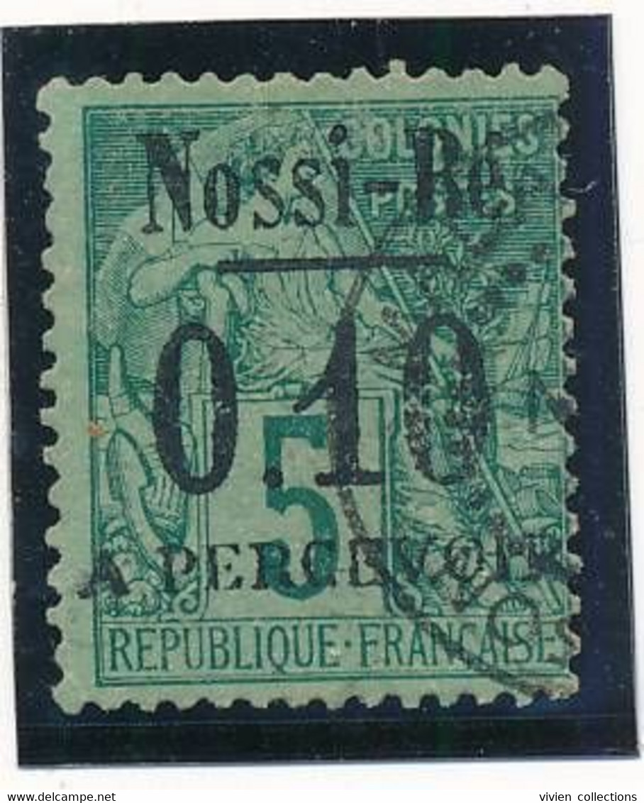 France Colonie Française Nossi Bé Timbre Type Alphé Dubois N° 24 Oblitéré - Usati