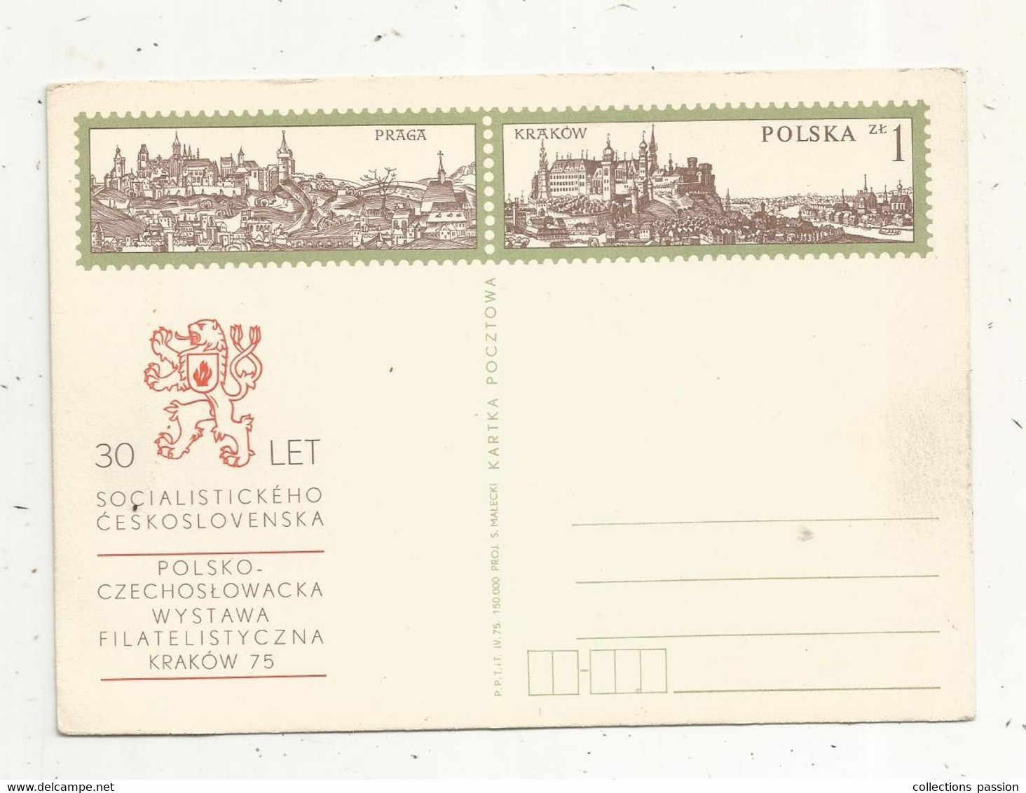 Entier Postal , Pologne , Polska, 2 Entiers Postaux Neufs, 30 LET Socialisttického Ceskoslovenska - Stamped Stationery