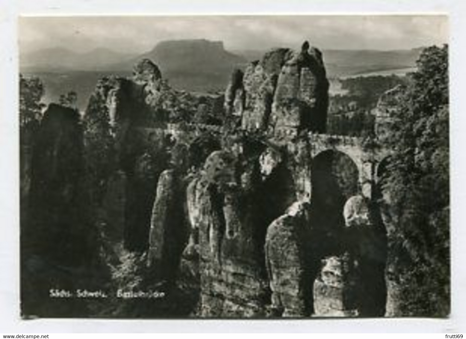 AK 044969 GERMANY -  Sächsische Schweiz - Basteibrücke - Bastei (sächs. Schweiz)