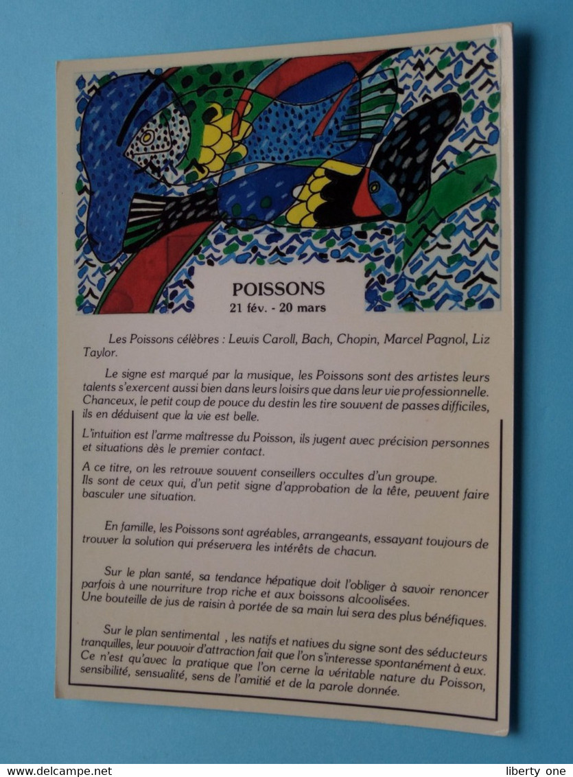 Poissons > Dessin De : A M Boucher ( Edit. GENDRE ) Anno 19?? ( Zie / Voir Photo ) ! - Astronomie