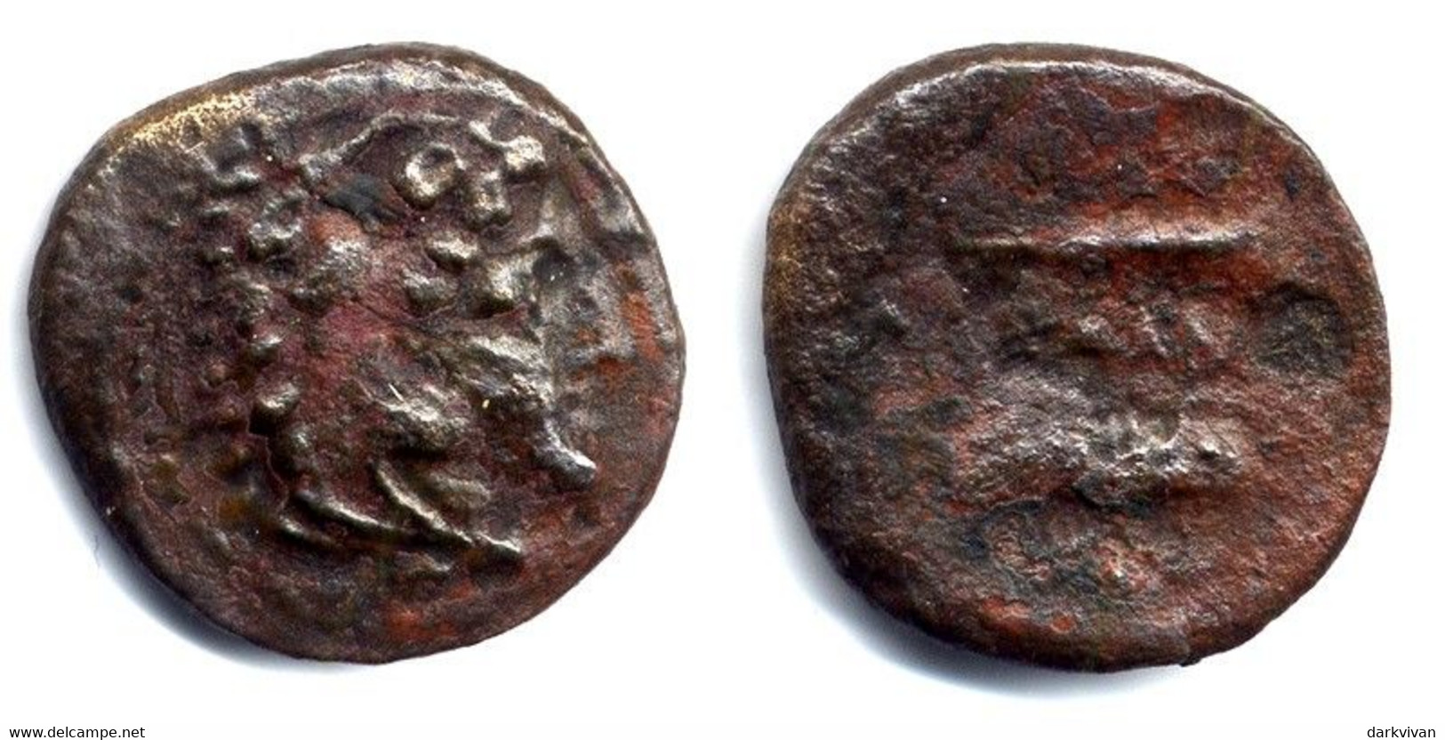 Kings Of Macedon, AE 19 Mm, Head Of Herakles / Club And Quiver - Grecques