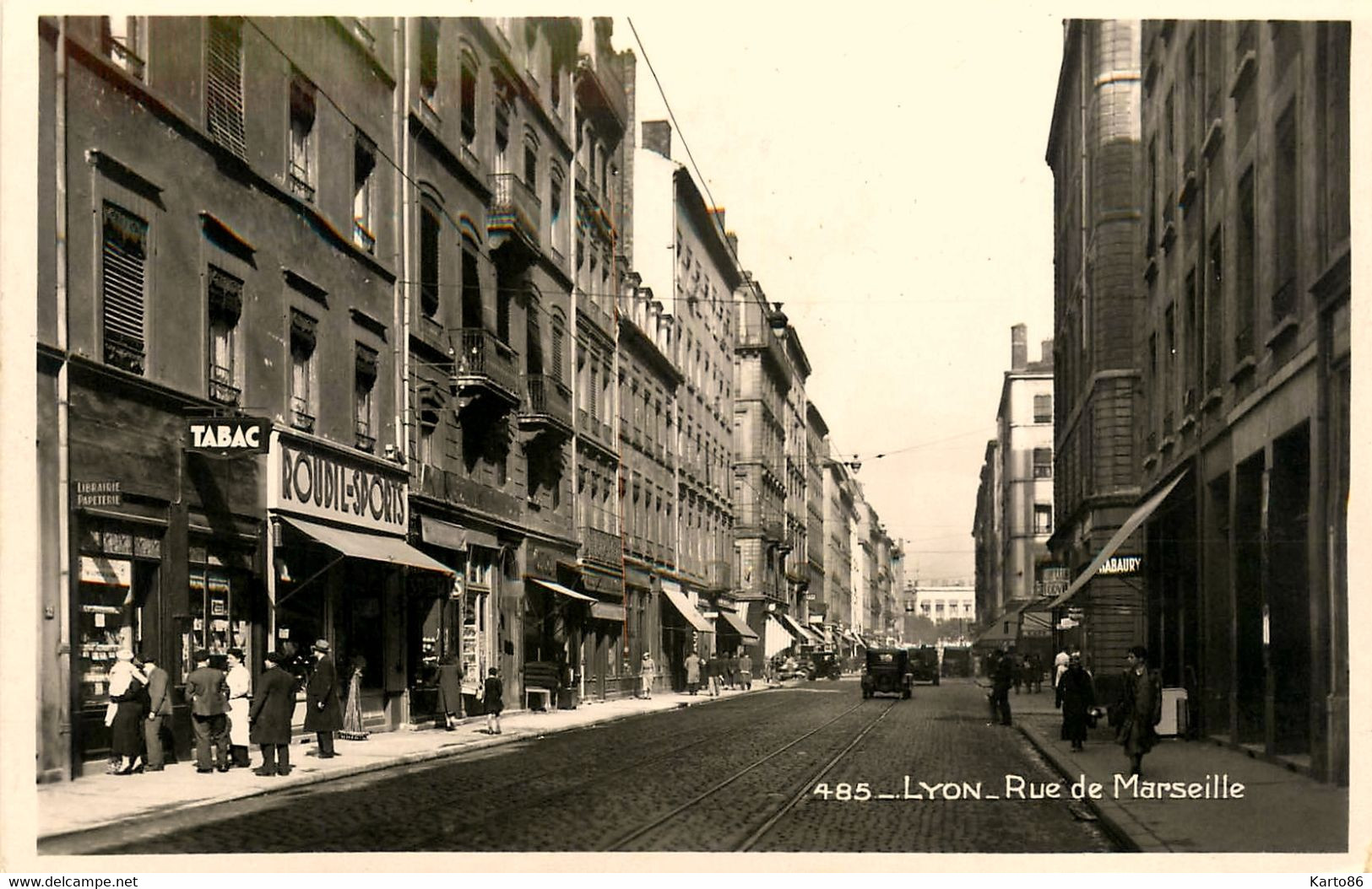 Lyon 7ème * Débit De Tabac Tabacs TABAC Librairie Papeterie , Rue De Marseille * Magasin Commerce ROUDIL SPORTS - Lyon 7