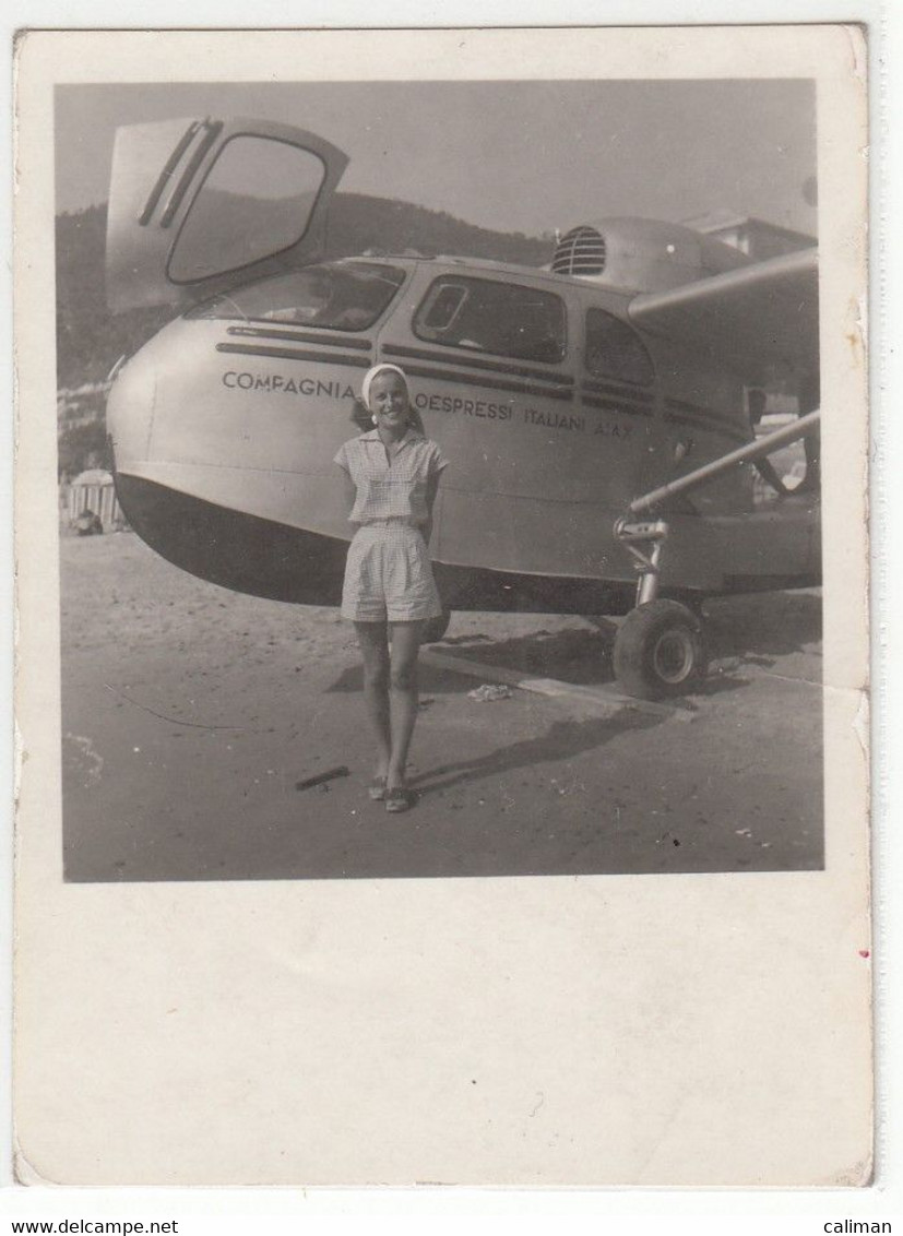 AEREO PLANE AIRCRAFT IDROVOLANTE SEAPLANE - FOTO ORIGINALE 1949 - Aviation