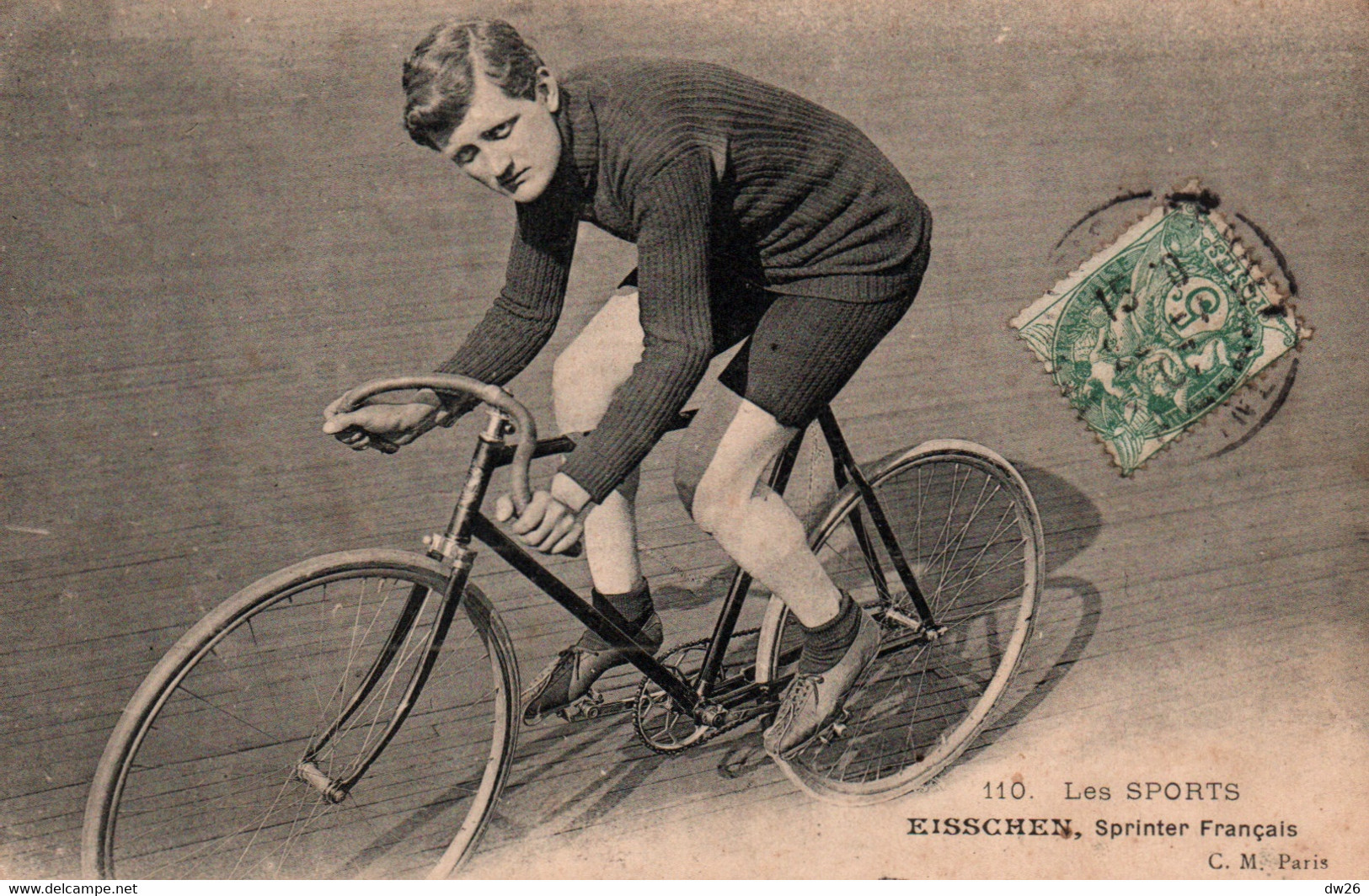 Cyclisme - Albert Eisschen (ou Eischen) Sprinter Français, Coureur Cycliste Professionnel (Luxembourg) Carte N° 110 - Wielrennen