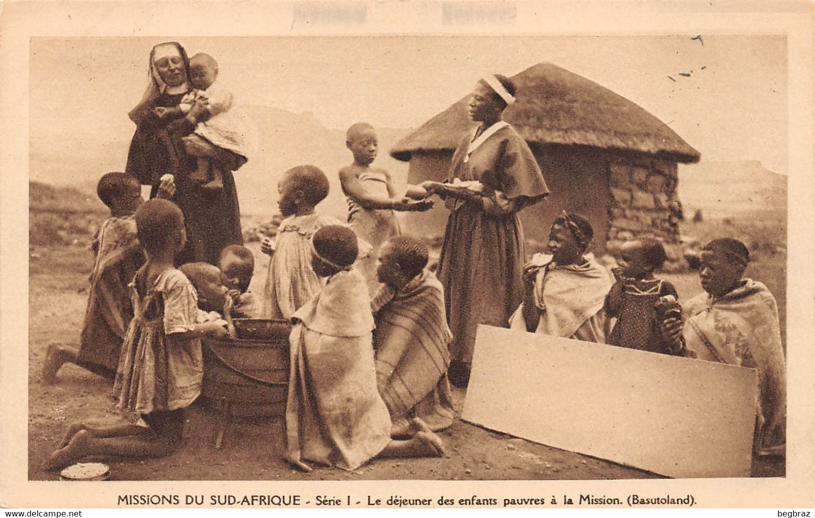 MISSIONS DU SUD AFRIQUE    DEJEUNER DES ENFANTS PAUVRES - Lesotho