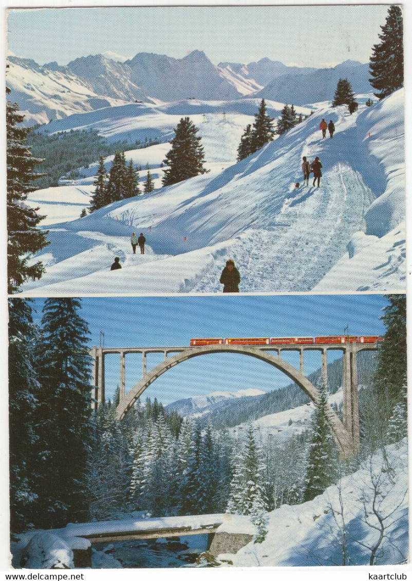 Arosa - Arienwaldstrasse, Langwieser-Viadukt - (GR - Suisse/Schweiz/CH) - Zug/Train/Tren/Trein - Langwies