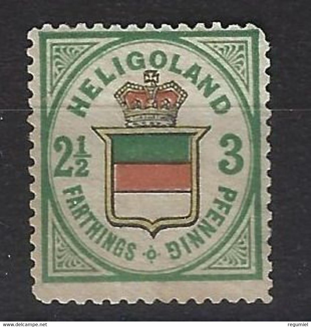 Heligoland 16 (*) Sin Goma. 1876 - Héligoland