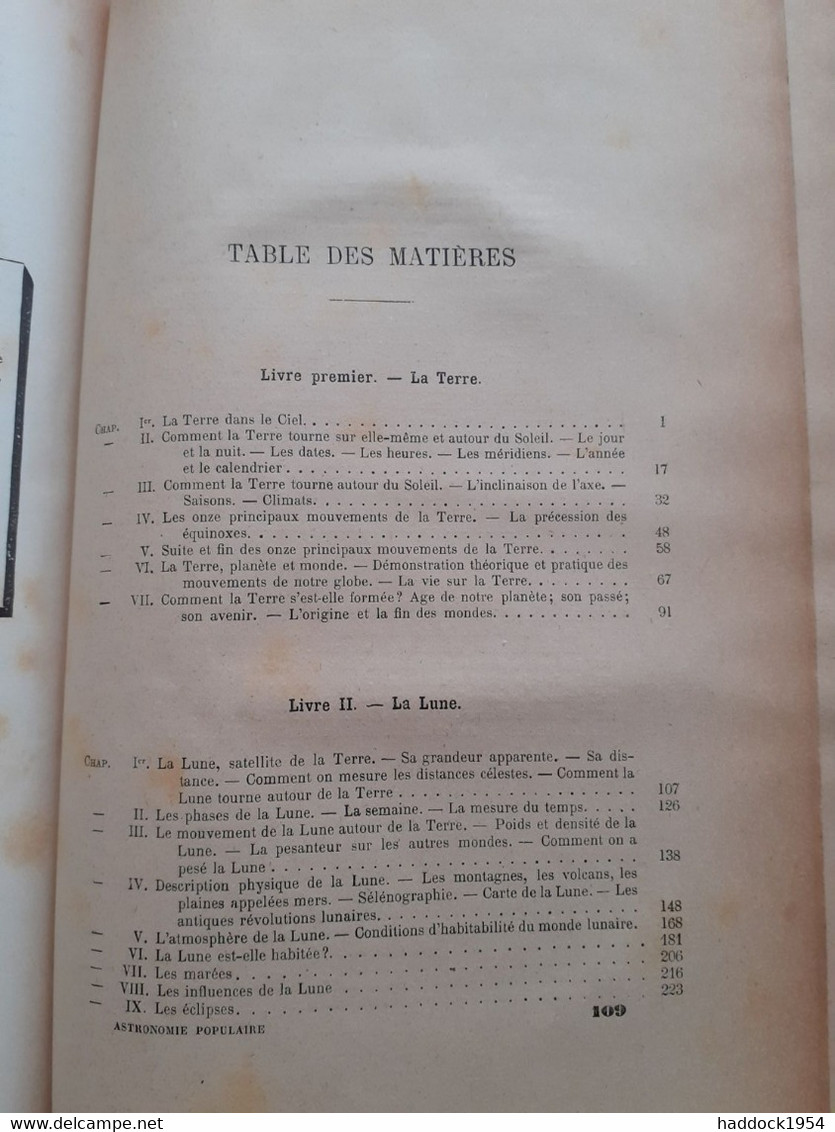 Astronomie Populaire CAMILLE FLAMMARION Marpon Et Flammarion 1890 - Sterrenkunde