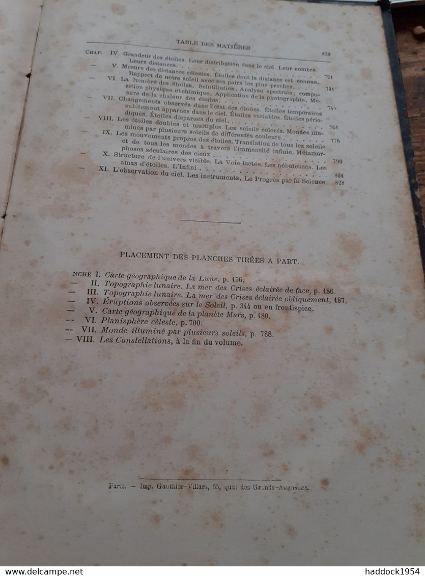 astronomie populaire CAMILLE FLAMMARION marpon et flammarion 1885