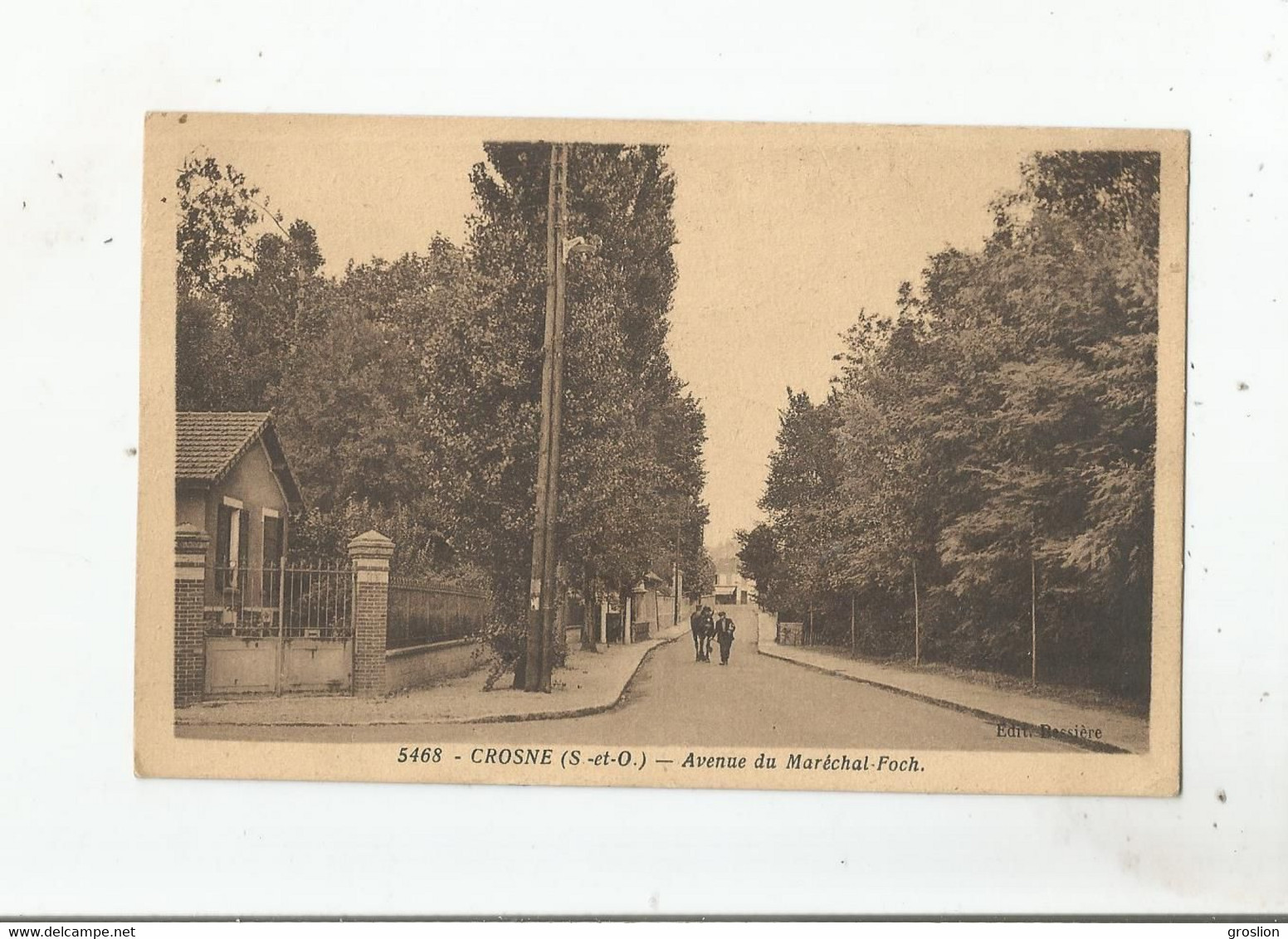 CROSNE (S  ET O)  5468  AVENUE DU MARECHAL FOCH (HOMME ET CHEVAL) - Crosnes (Crosne)