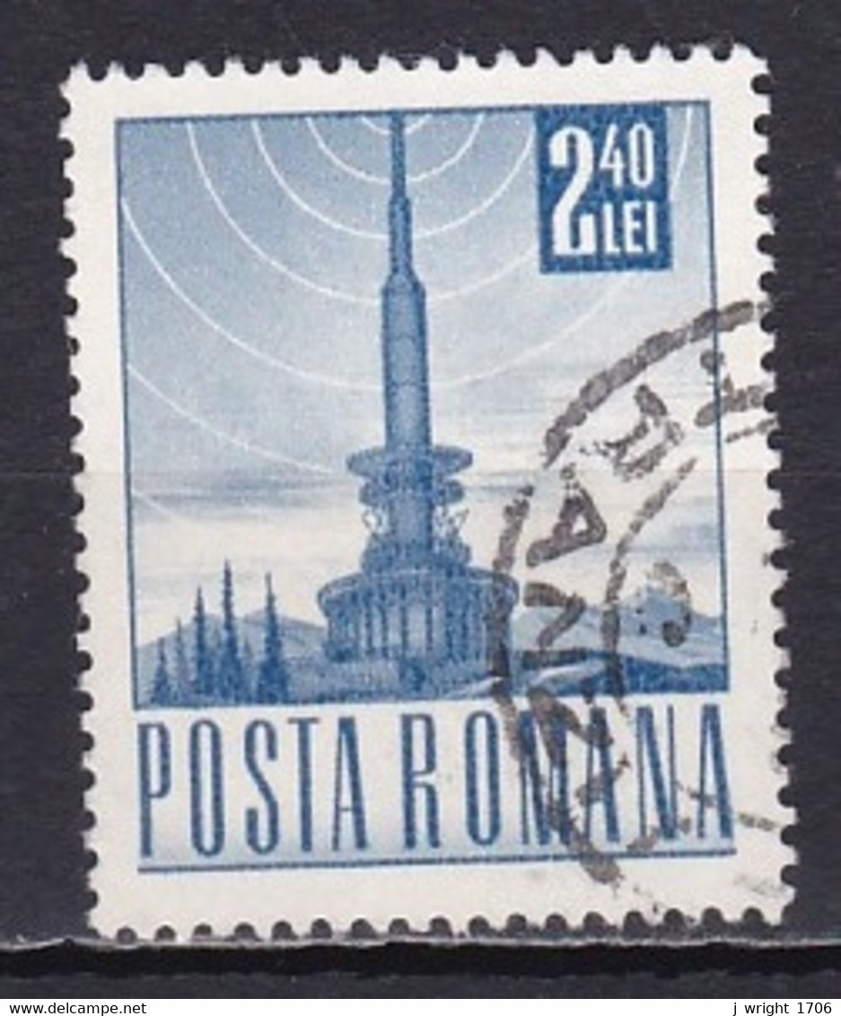 Romania, 1968, Post & Transport/TV Transmission Tower, 2.40L/Large Format, USED - Used Stamps