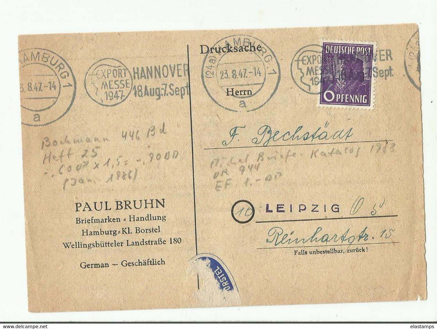 DP GS1947 SST Hamburg - Interi Postali