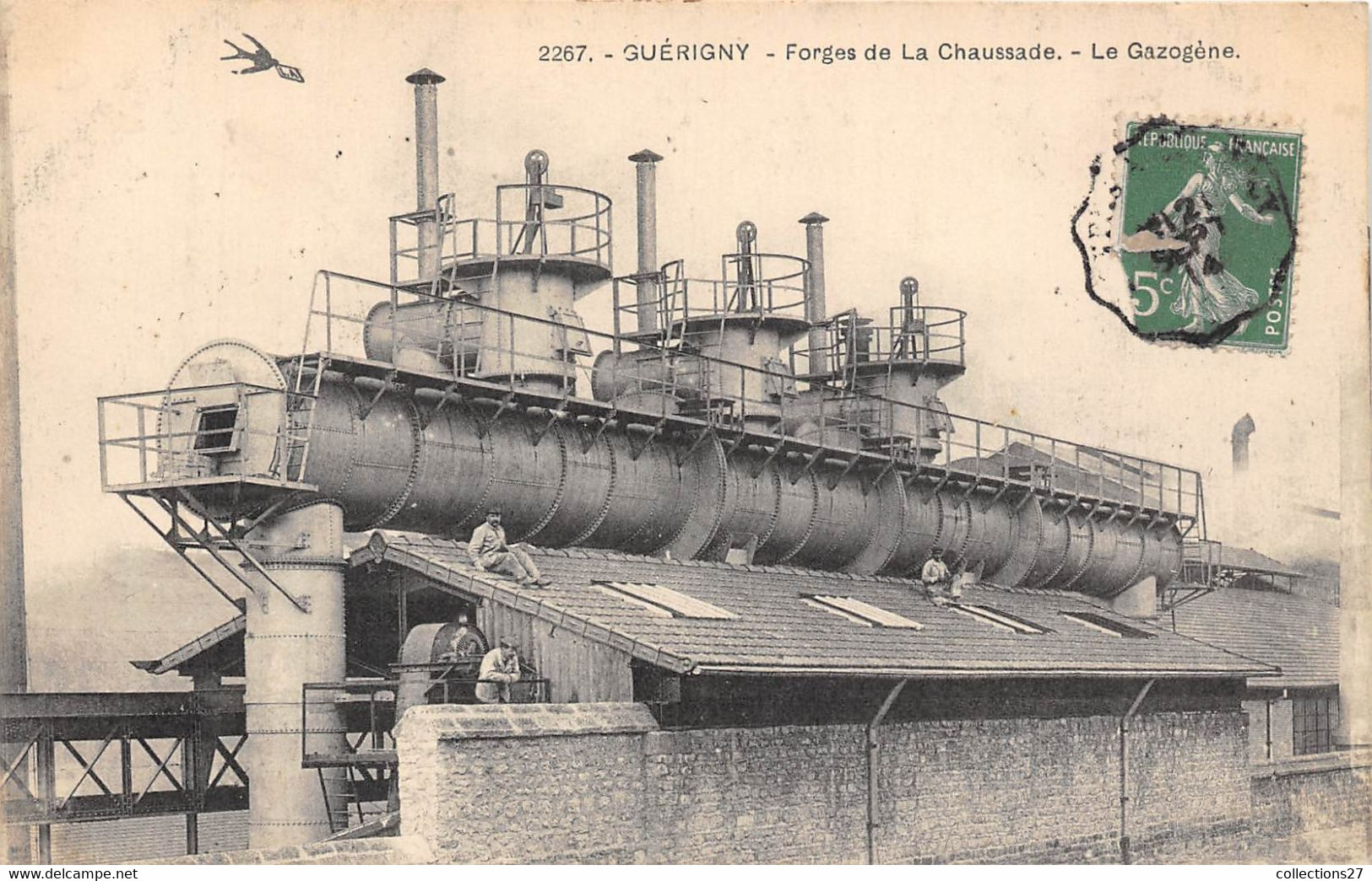 58-GUERIGNY- FORGES DE LA CHAUSSADE- LE GAZOGENE - Guerigny