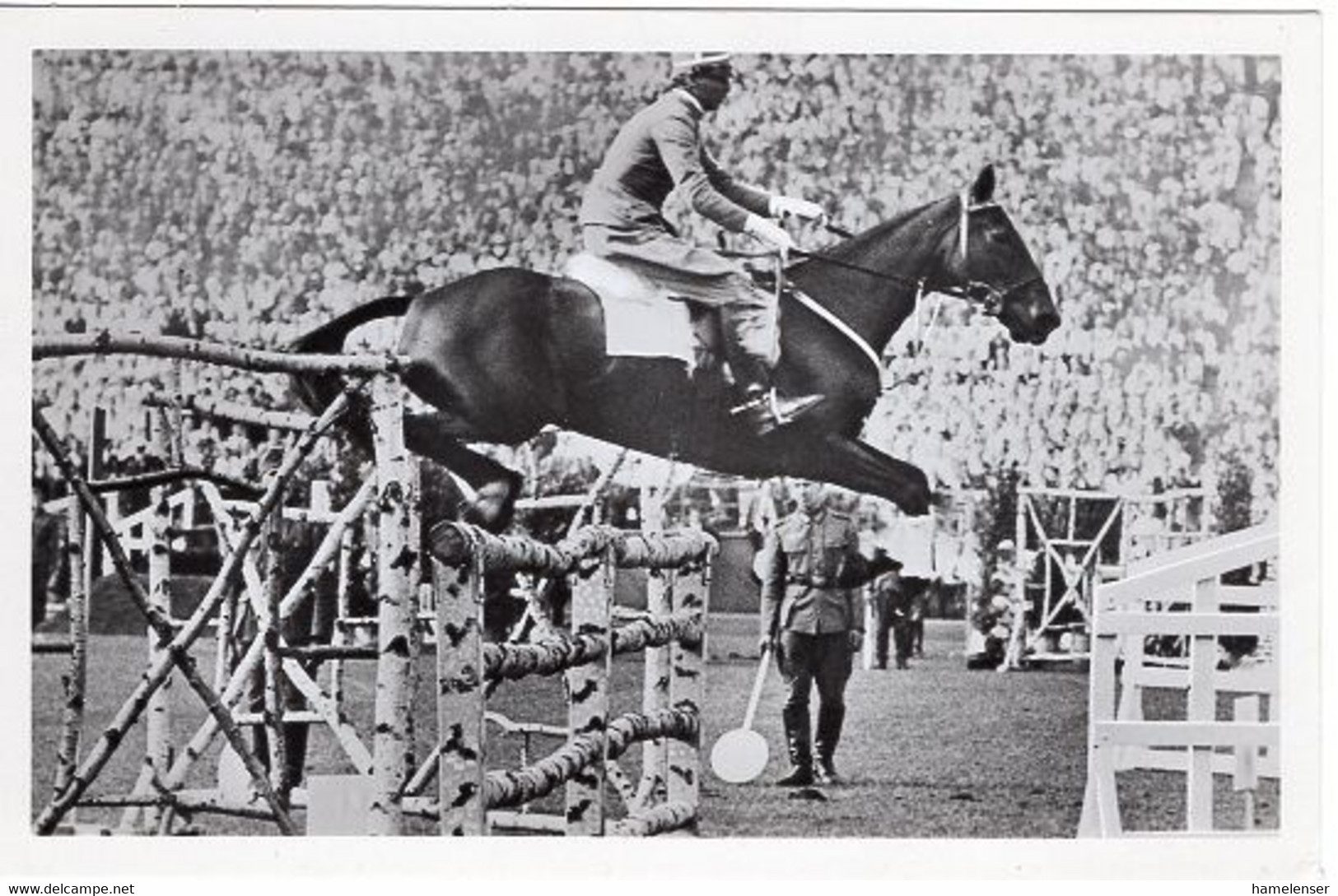 51728 - Deutsches Reich - 1936 - Sommerolympiade Berlin - Schweden, "Urfe" Unter Oberleutnant Francke - Horse Show