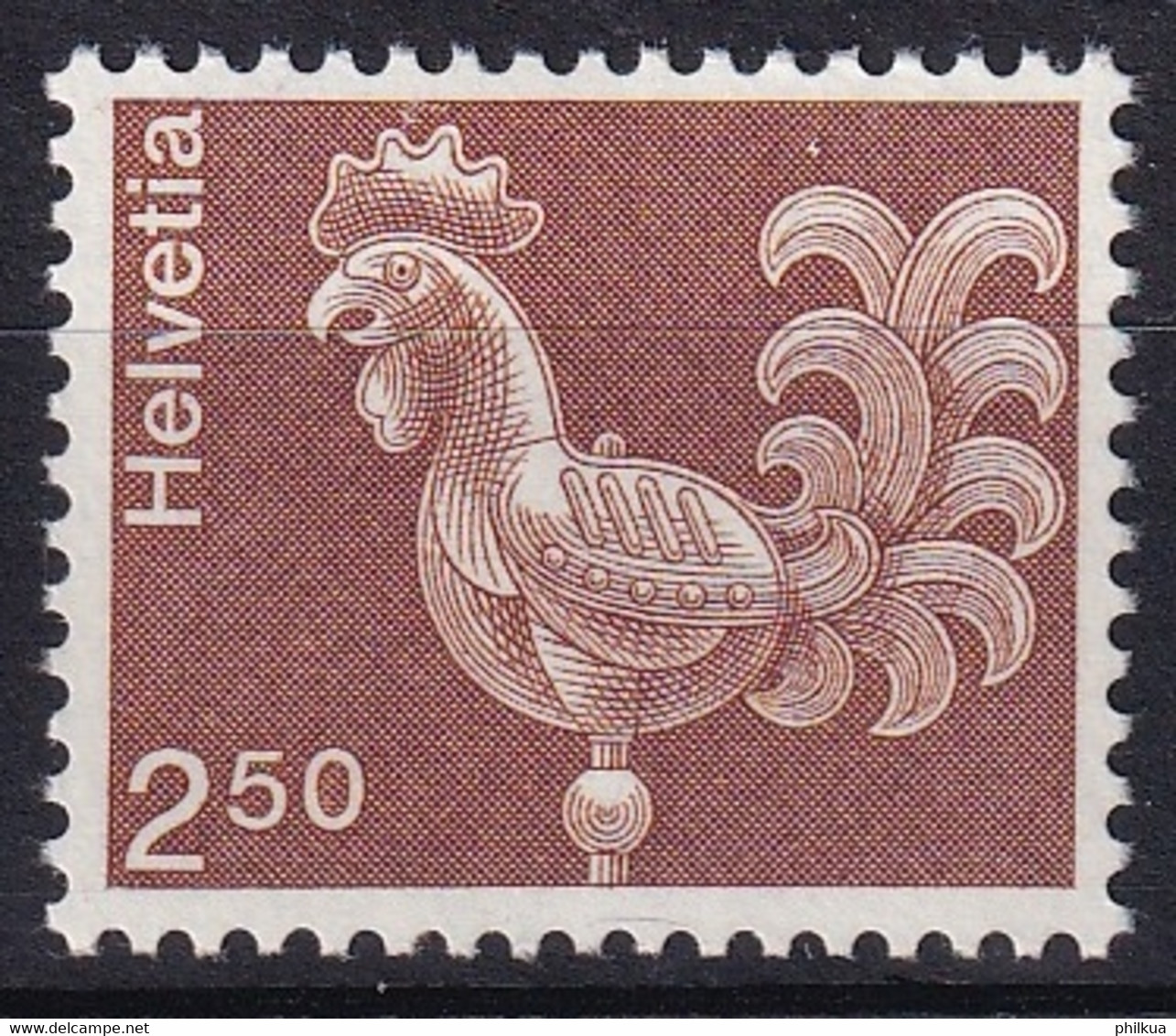 Zumstein 542x / Michel 1057x - Weisses Papier Ohne Leuchtstoff, Violett Gefasert, Postfrisch/**/MNH - Variétés