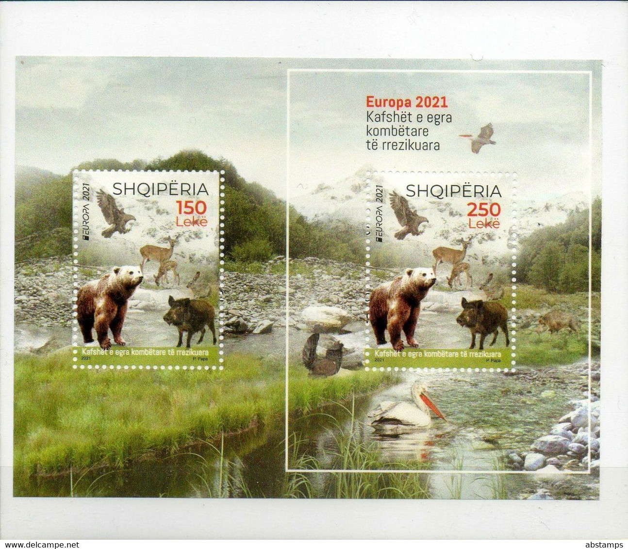 Albania Stamps 2021. Europa CEPT: Endangered National Wildlife. Fauna. Booklet MNH - Albania