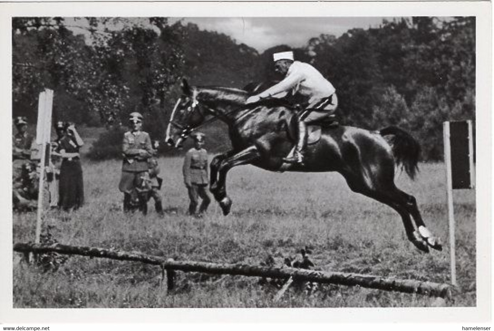 51744 - Deutsches Reich - 1936 - Sommerolympiade Berlin - Daenemark, "Jason" Unter Kapitaenleutnant Lunding - Horse Show