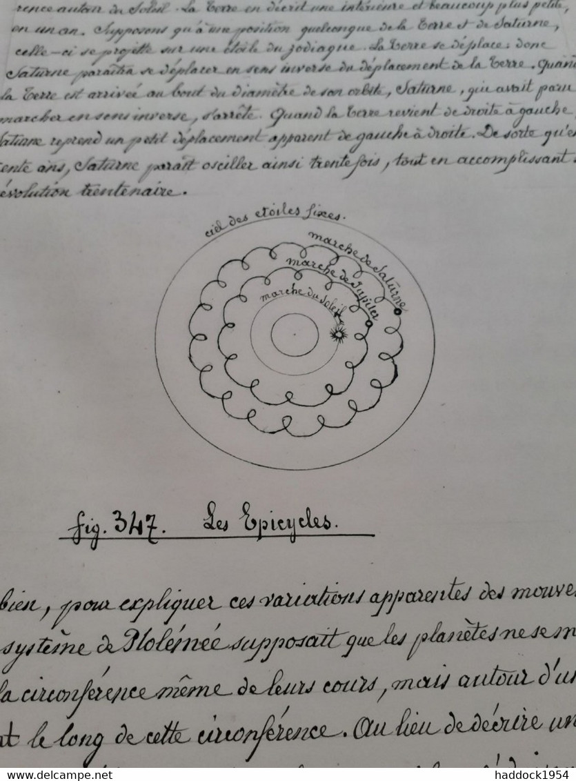 Cosmographie 2 Tomes Manuscrits 1899 - Sterrenkunde