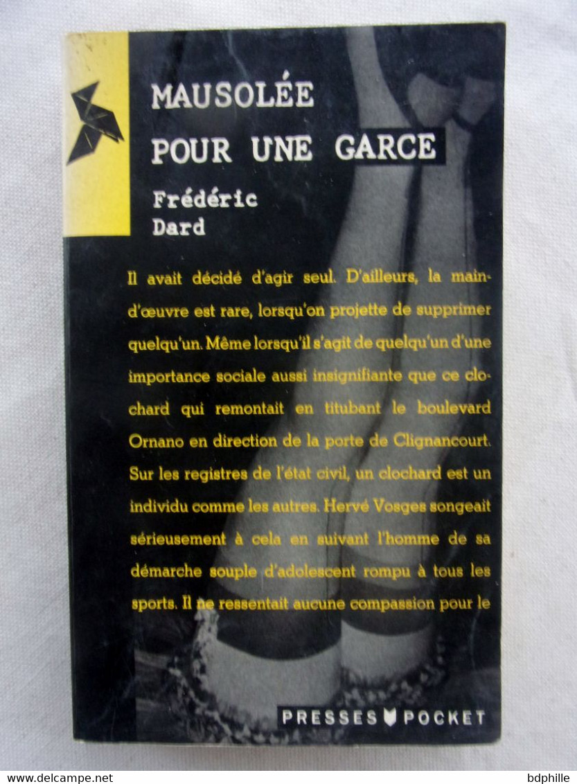 Dard, Mausolée Pour Une Garce Pocket 3057 - Novelas Negras