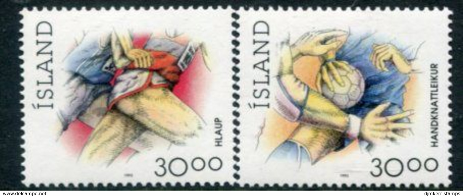 ICELAND 1993 Sport: Running And Handball MNH / **  Michel 780-81 - Unused Stamps