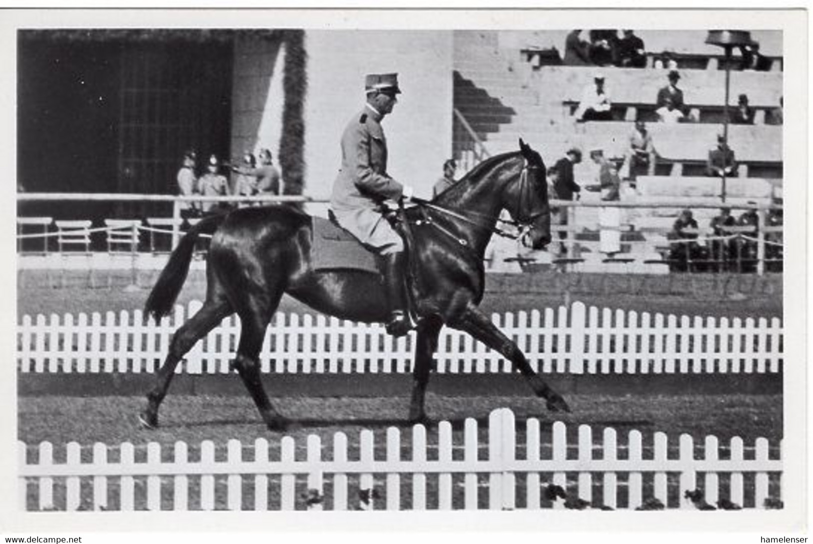 51765 - Deutsches Reich - 1936 - Sommerolympiade Berlin - Schweden, "Pergola" Unter Hauptmann Sandstroem - Ippica