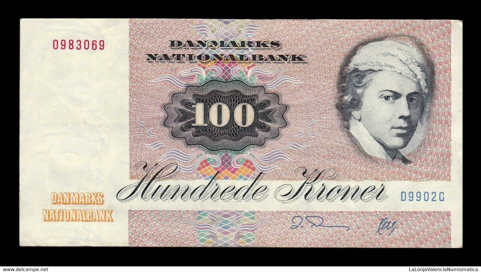 Dinamarca Denmark 100 Kroner 1990 Pick 51t (1) MBC VF - Denmark