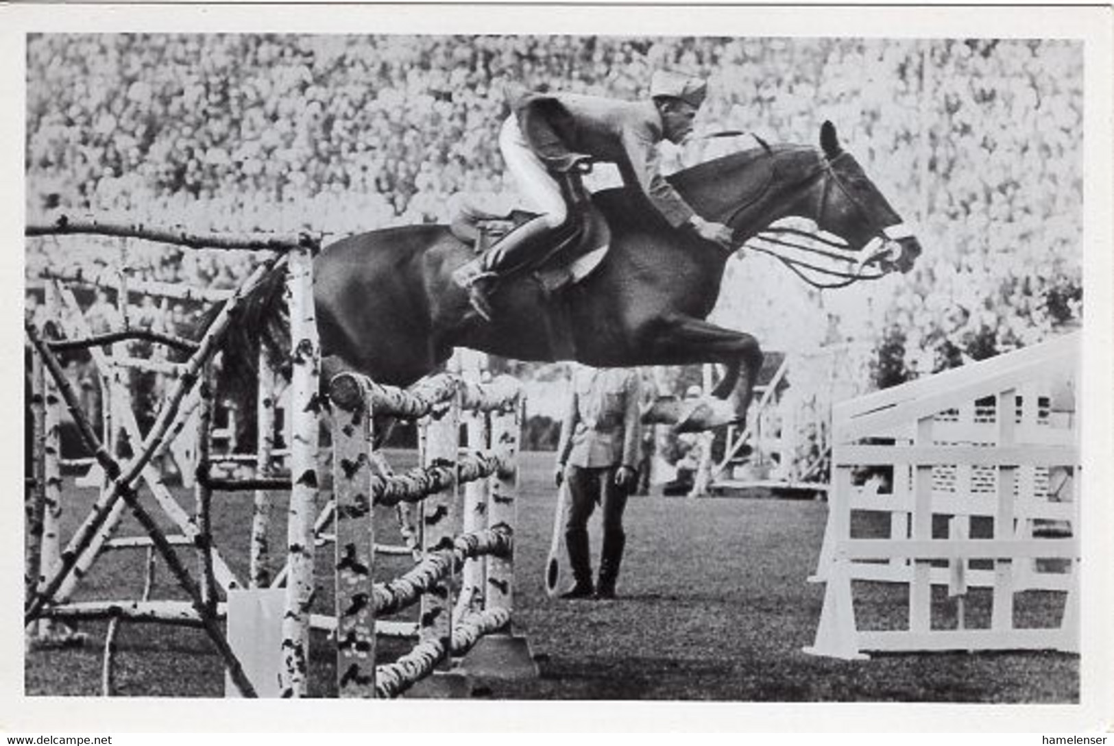 51767 - Deutsches Reich - 1936 - Sommerolympiade Berlin - Italien, "Saba" Unter Capt. Conforti - Hippisme