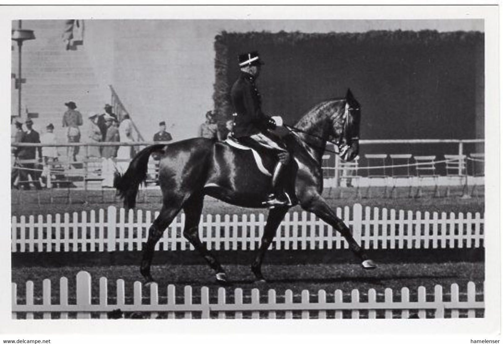 51784 - Deutsches Reich - 1936 - Sommerolympiade Berlin - Norwegen, "Jaspis" Unter Rittmeister Quist - Paardensport