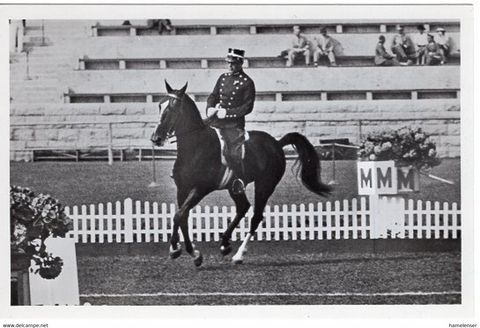51798 - Deutsches Reich - 1936 - Sommerolympiade Berlin - Norwegen, "Invictus" Unter Rittmeister Bjoernseht - Horse Show