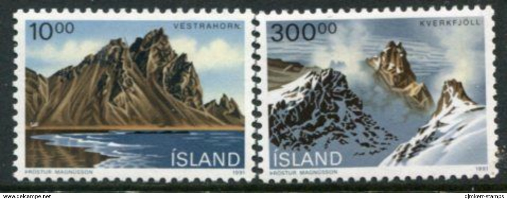 ICELAND 1991 Landscapes  MNH / **.  Michel 740-41 - Neufs