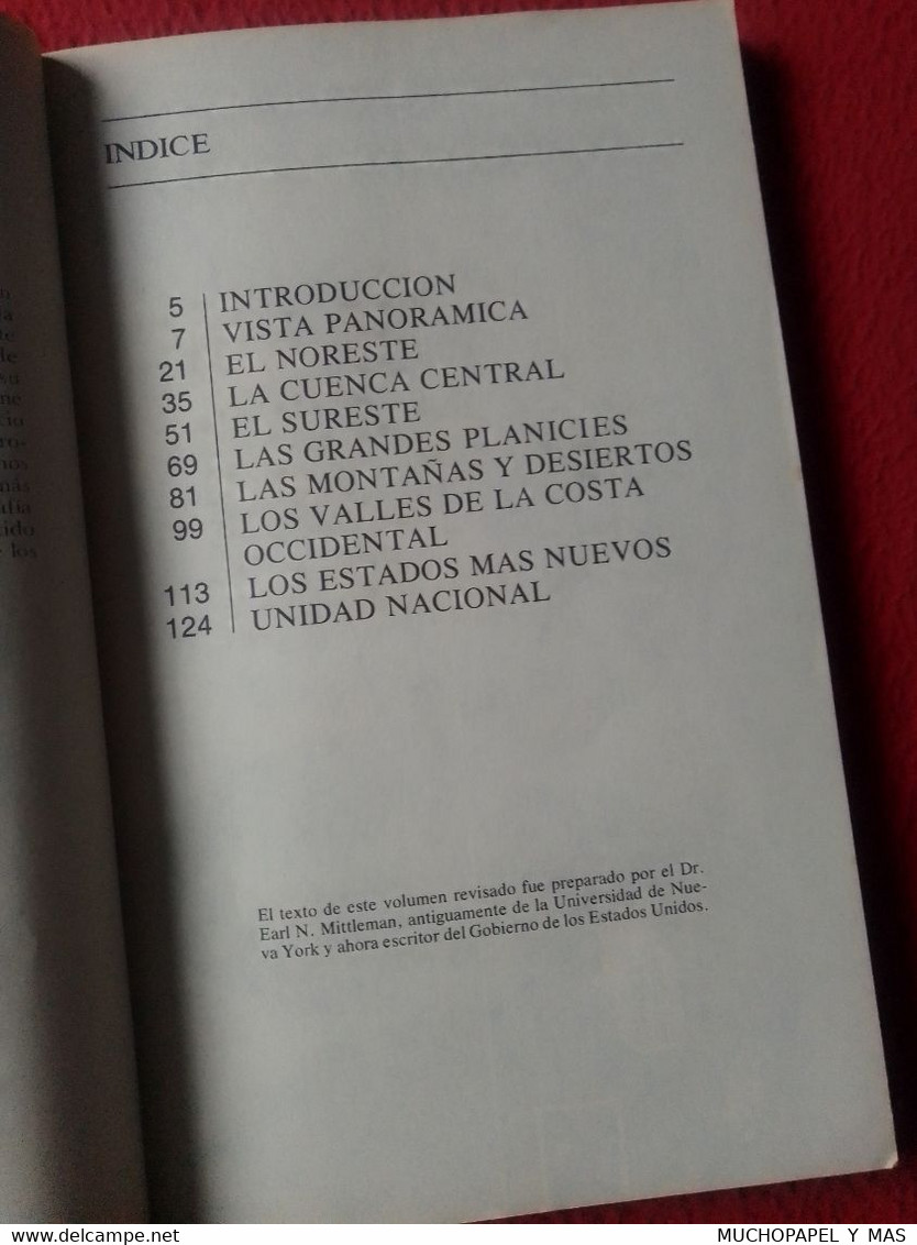 ANTIGUO LIBRO RESEÑA DE LA GEOGRAFÍA DE LOS ESTADOS UNIDOS, 132 PÁGINAS, VER FOTOS Y DESCRIPCIÓN USA EEUU...VER FOTOS... - Geography & Travel