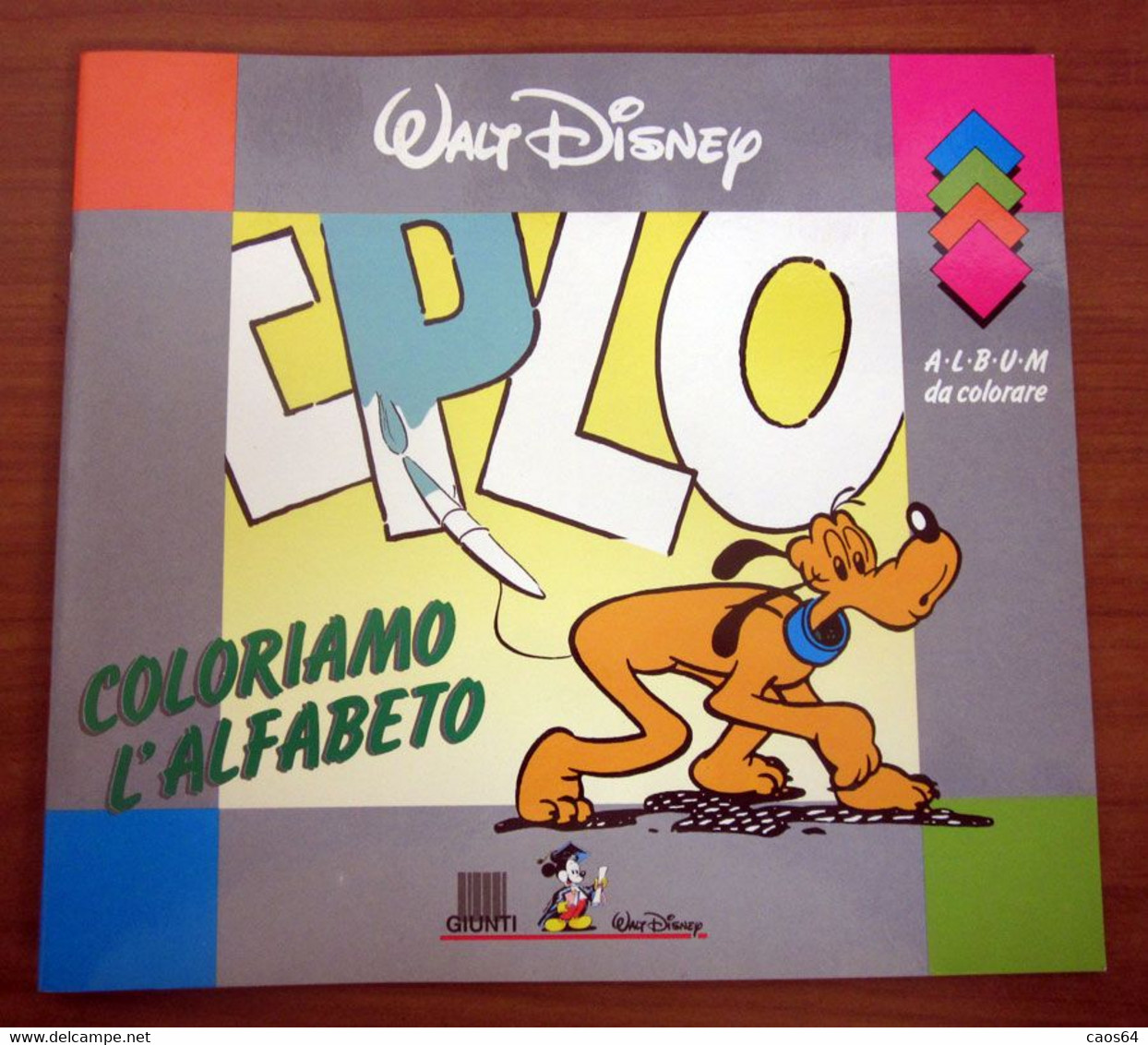 Disney Album Da Colorare L'alfabeto Giunti 1990 - Niños