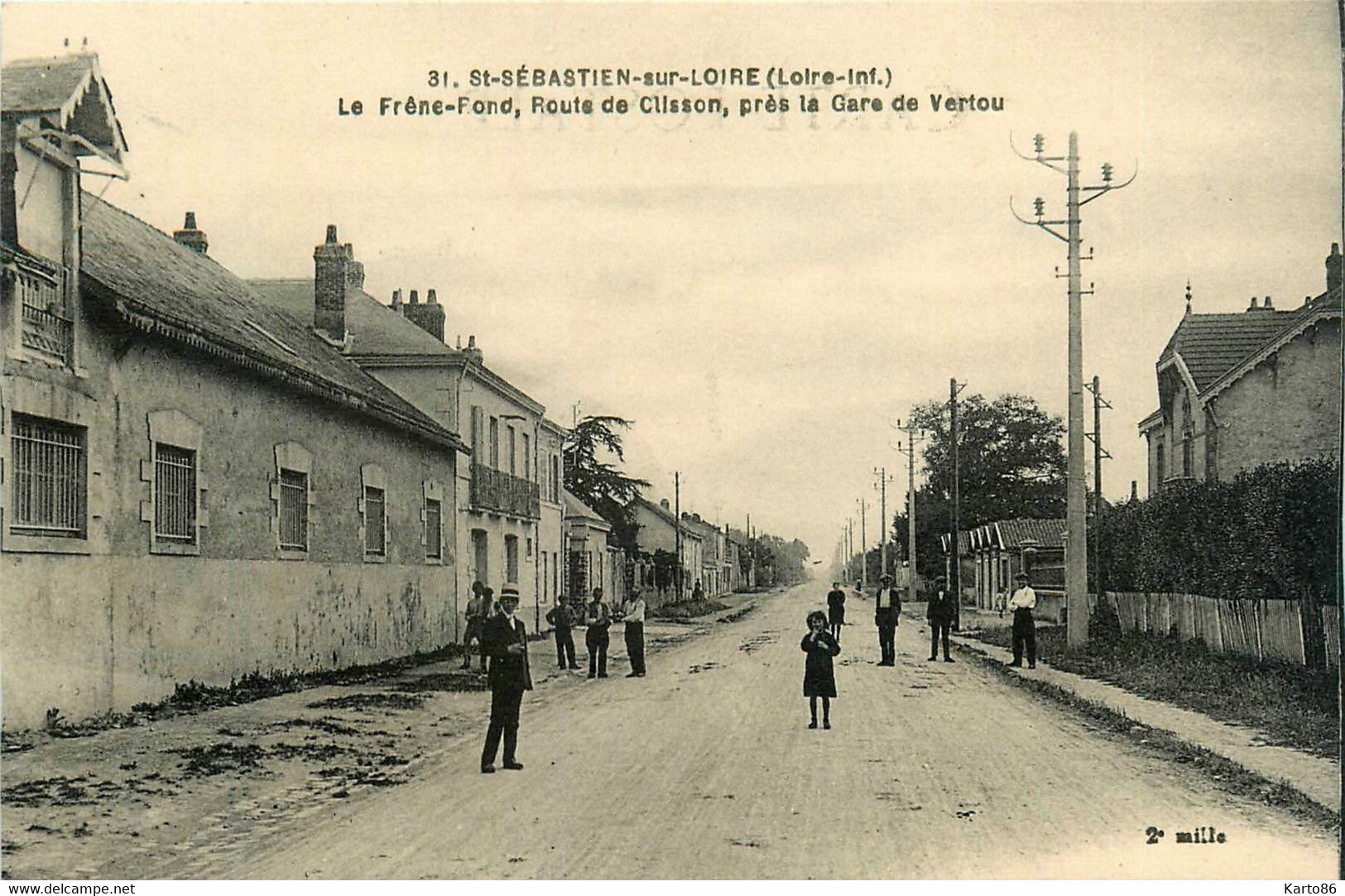 St Sébastien Sur Loire * Le Frêne Rond ( Quartier ) , Route De Clisson , Près La Gare De Vertou - Saint-Sébastien-sur-Loire